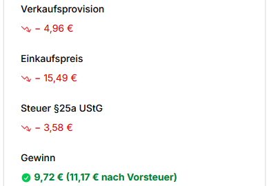 Buchung Screenshot